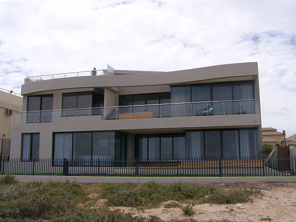 Glass Balustrades with Stainless Steel Frame and Handrails.